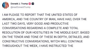 Трамп грозил уничтожением Ирану, но неожиданно дал временный стоп кран